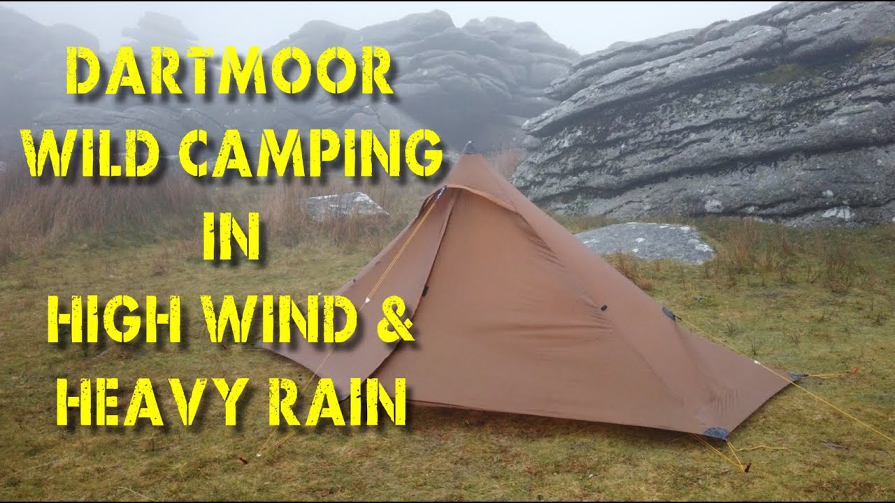 Wild Camping on Dartmoor - Kings Tor - High Wind and Heavy Rain