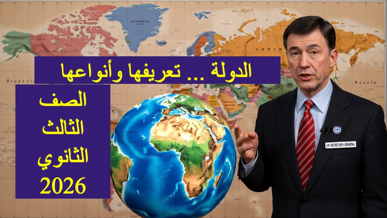 الدولة تعريفها وأنواعها أسامة جودة | جغرافيا تالتة ثانوي 2026