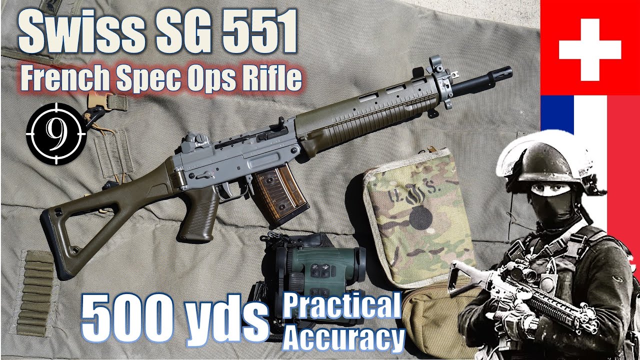 SG 551 to 500yds: Practical Accuracy [French Special Forces Rifle]