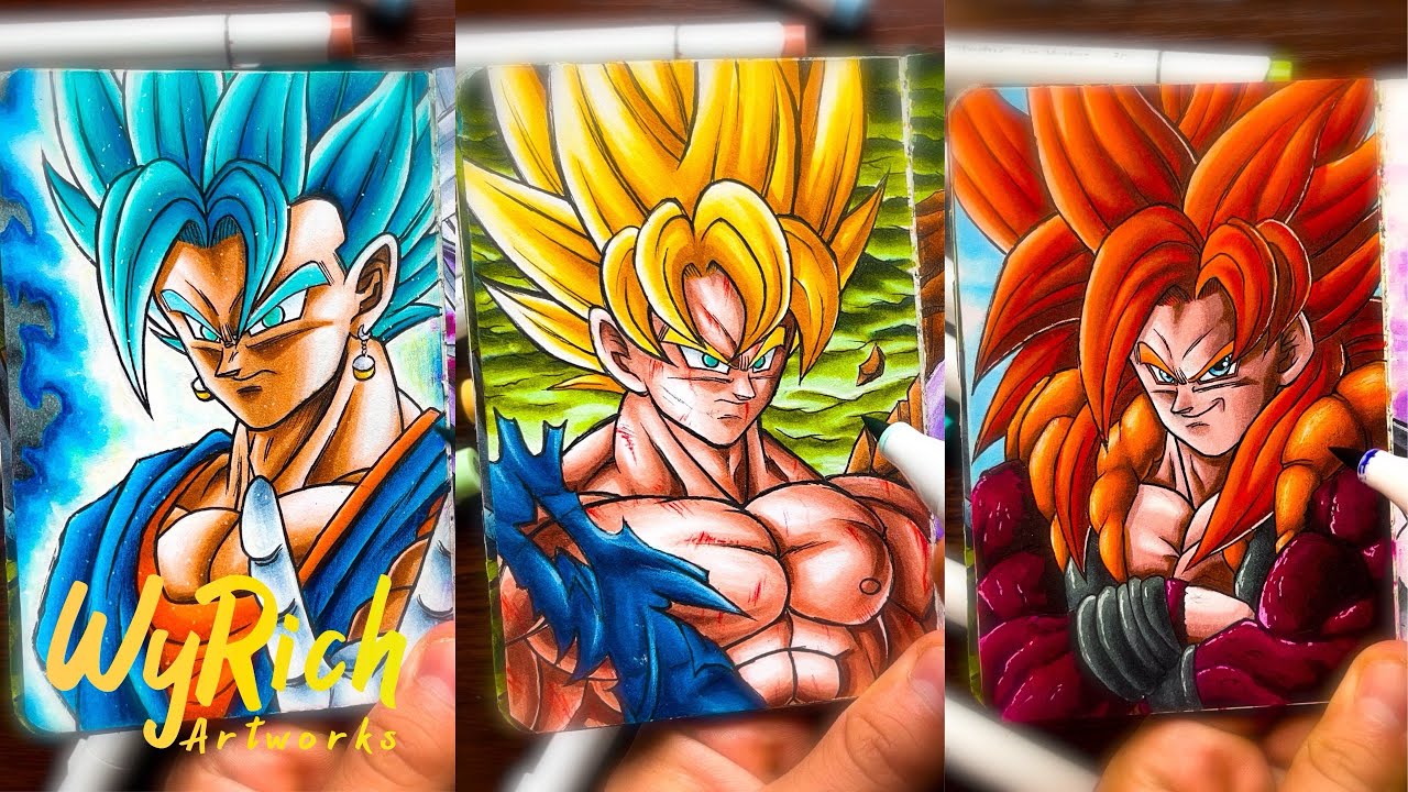 [ASMR] DRAGON BALL SKETCHBOOK Drawing Compilation - PART 2 | WyRich