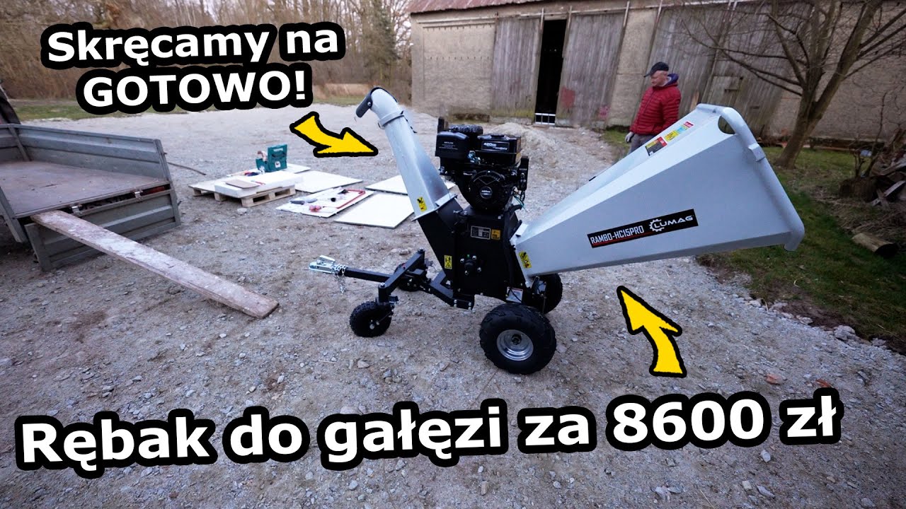Skręcamy Rozdrabniarkę do Gałęzi !!! - Wystąpił mały PROBLEM !!! *Rębak LUMAG RAMBO HC15PRO (#1033)