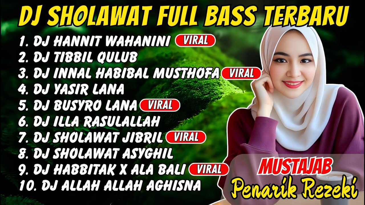 DJ SHOLAWAT TERBARU 2025 SLOW BASS - SHOLAWAT PENARIK REZEKI TERBARU 2025 - HABBITAK ALA BALI