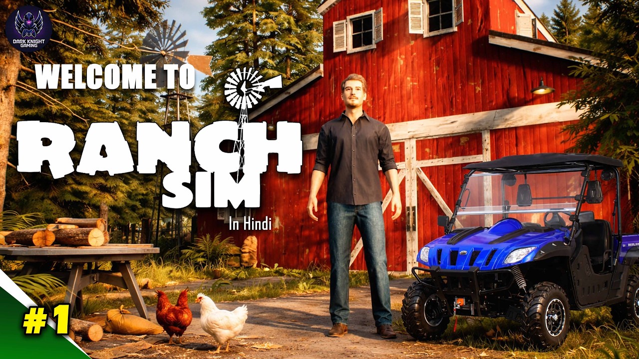 🌄🌾Welcome to My Beautiful Ranch!😍 | Ranch Simulator 4K Gameplay #episode1 | In Hindi