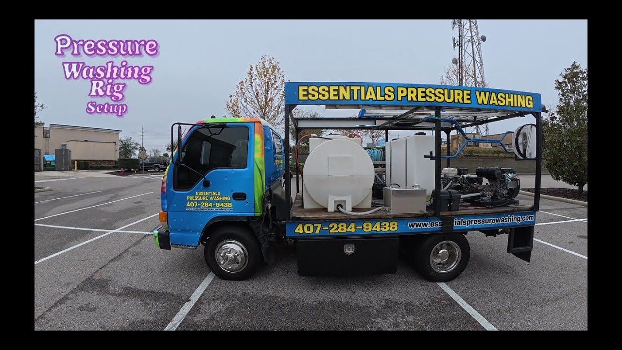 Pressure Washing flatbed Rig walkthrough