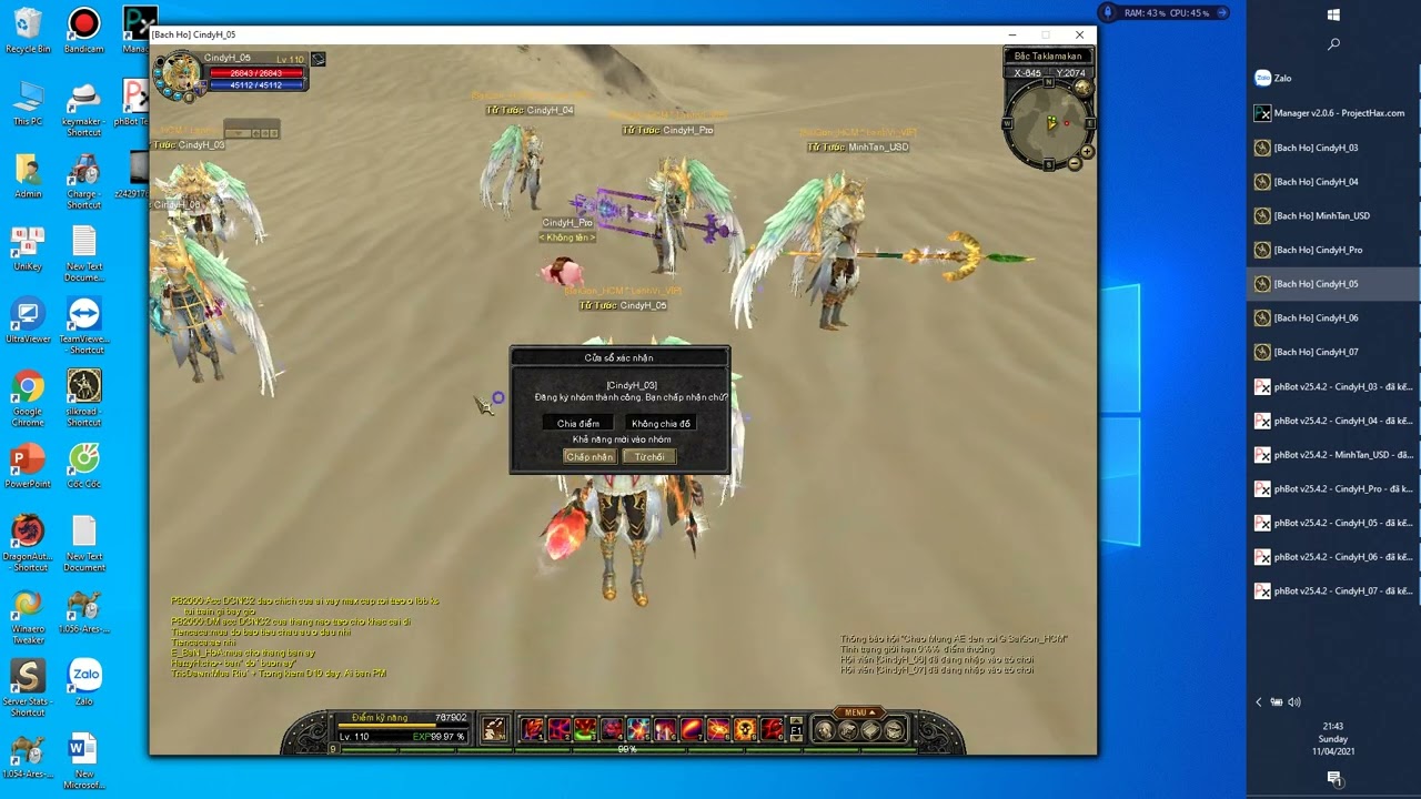 Huong dan set Phbot Team EU