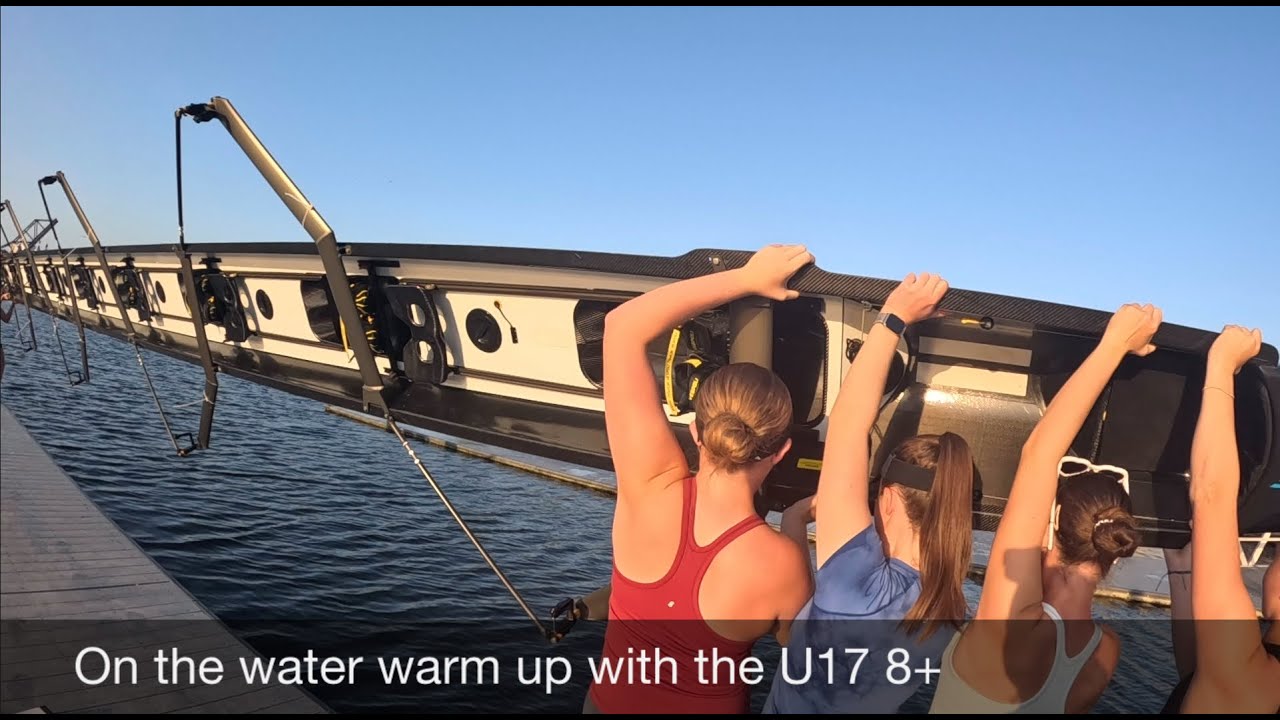 U17 8+ WARM UP- COX RECORDING- pick drill, 3x10s, practice starts- Cora Bowen