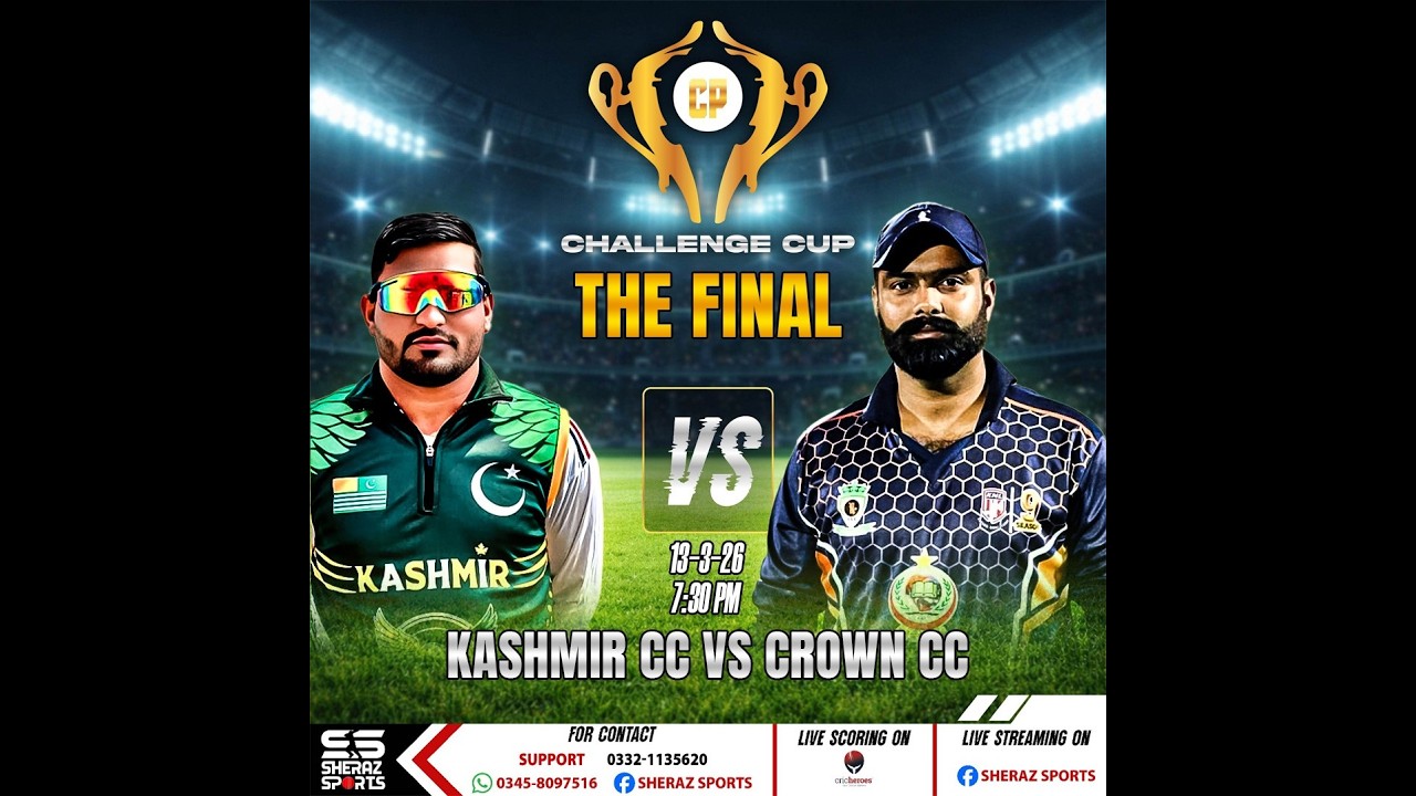 Challenge Cup | Grand Final | Crown CC Vs Kashmir CC