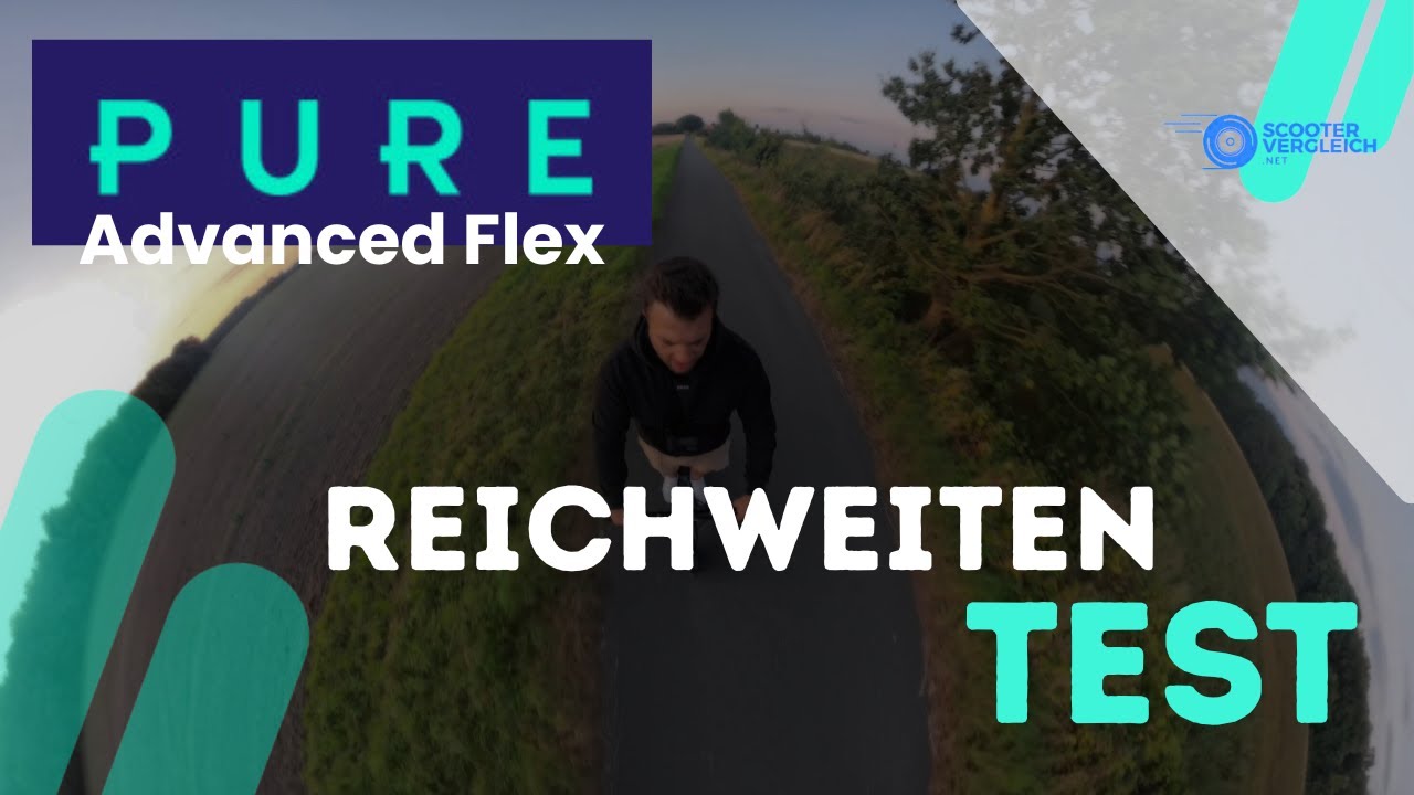 🔋 Pure Advanced Flex Reichweitentest – Wie weit mit einer Akkuladung? Inklusive Nachtfahrt #escooter
