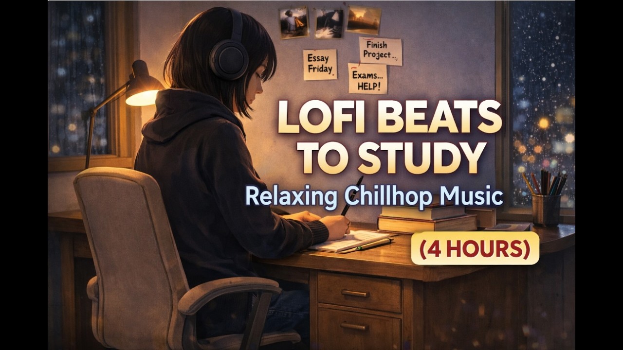 Lofi Beats to Study 📚 Relaxing Chillhop Music (4Hours)