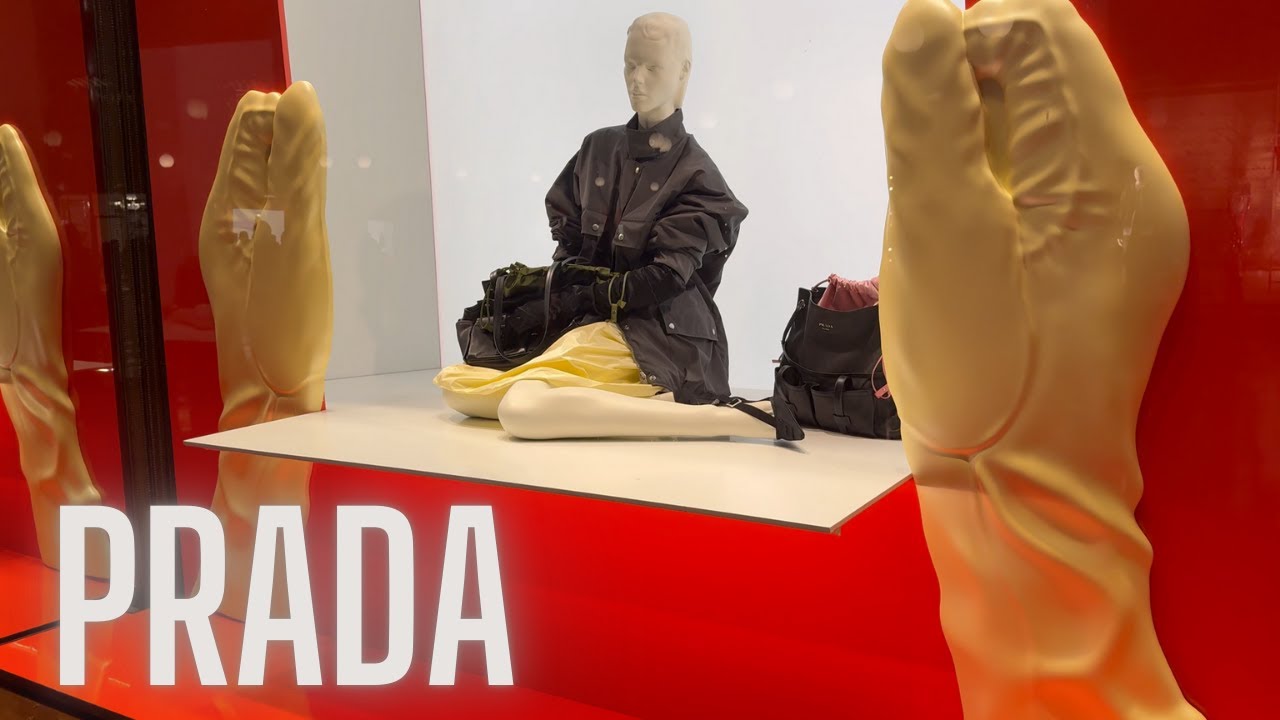 Milan Window Display Tour 🇮🇹 | Luxury Shoes & Bags Shopping in Milan Italy