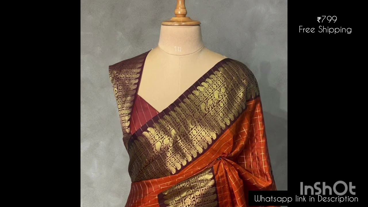 👑 MJ FASHION FLAIR 👑🍁Exclusive Banarasi Semi Katan Soft Saree*🍁Price ₹799/- Free Shipping🍁