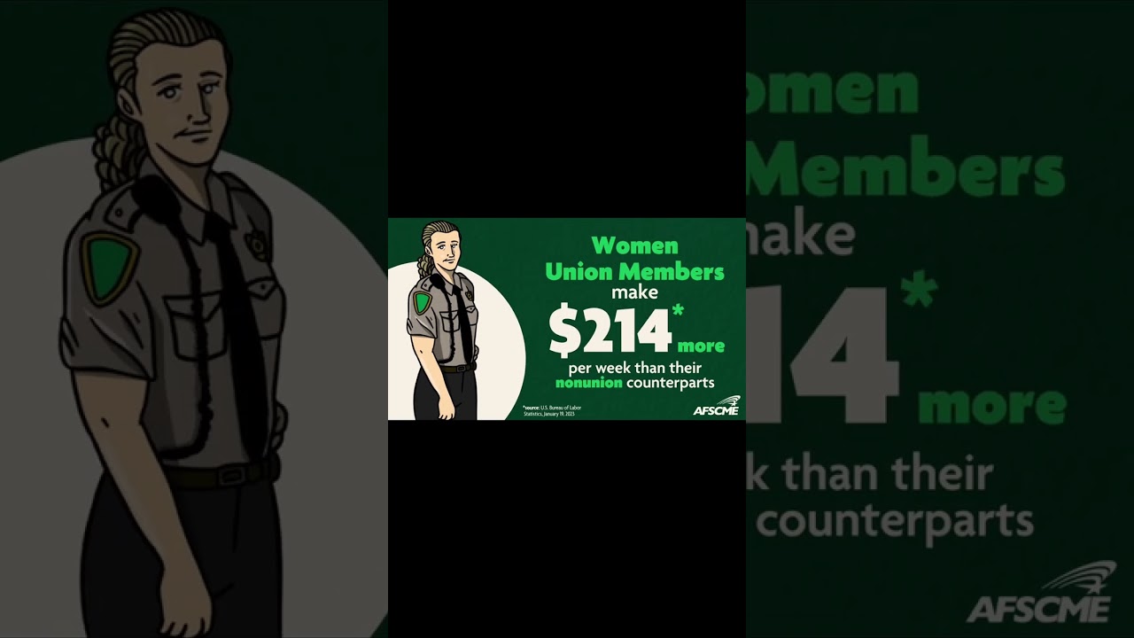 Women Earn More in a Union #shorts