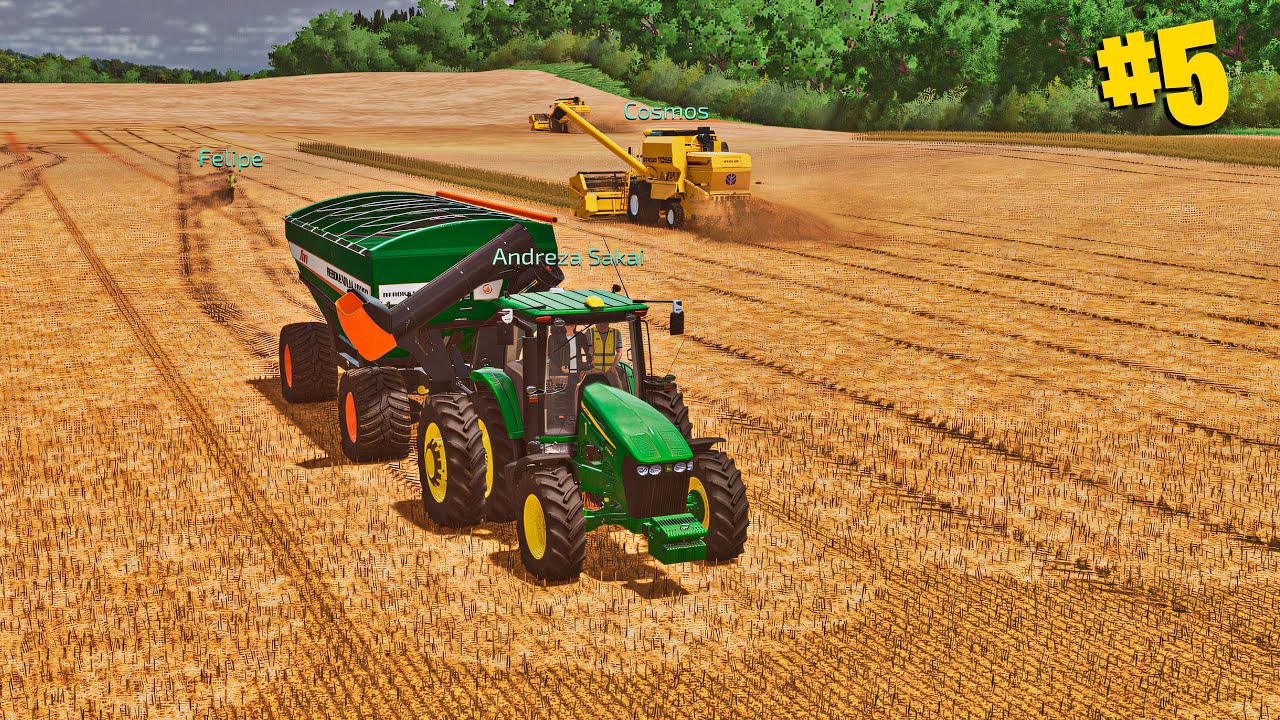 Grupo FbMasa #05 | Colhendo soja | Do campo ao secador #ESTRELA  Farming simulator 22
