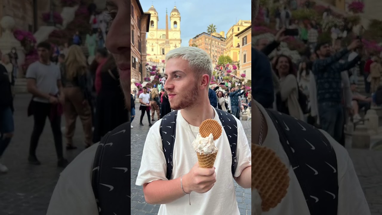 Michou et Elsa pendant leur voyage en Italie