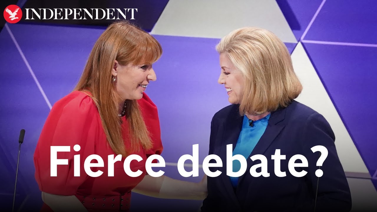 Angela Rayner and Penny Mordaunt share laugh minutes after fiery clash