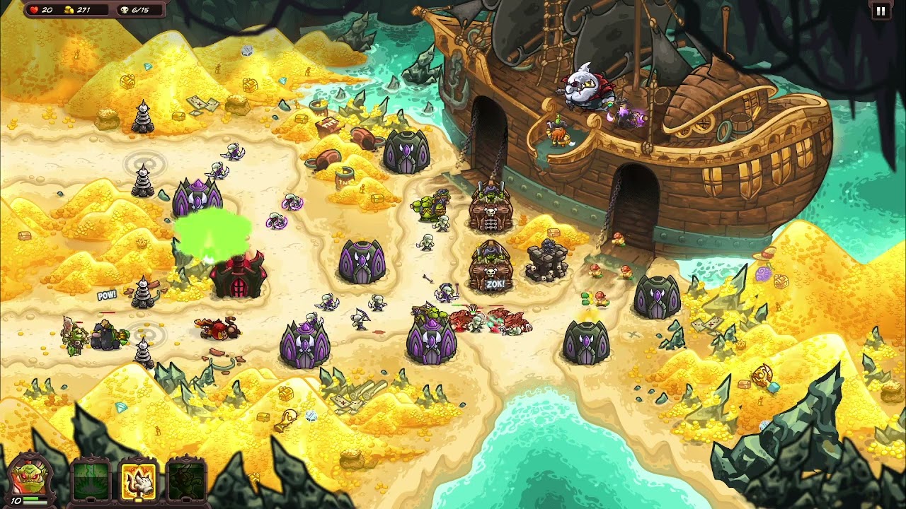 Kingdom Rush Vengeance Treasure Island Level 41  Campaign