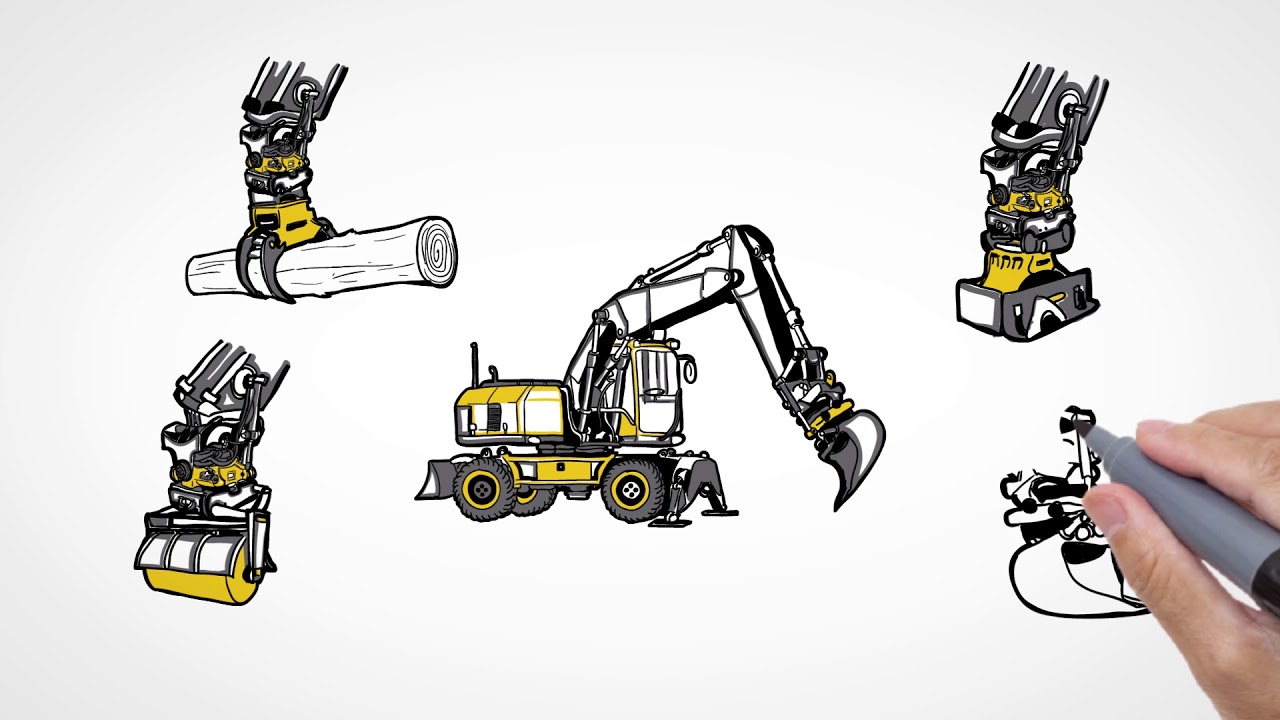 engcon automatisk hurtigskiftsystem med EC-Oil - DK