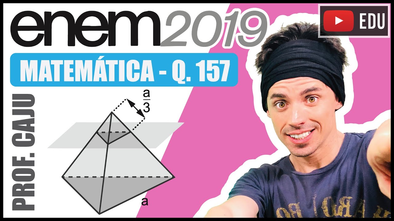 [ENEM 2019] 157 📘 ПРОСТРАНСТВЕННАЯ ГЕОМЕТРИЯ Светильники для математической лаборатории будут