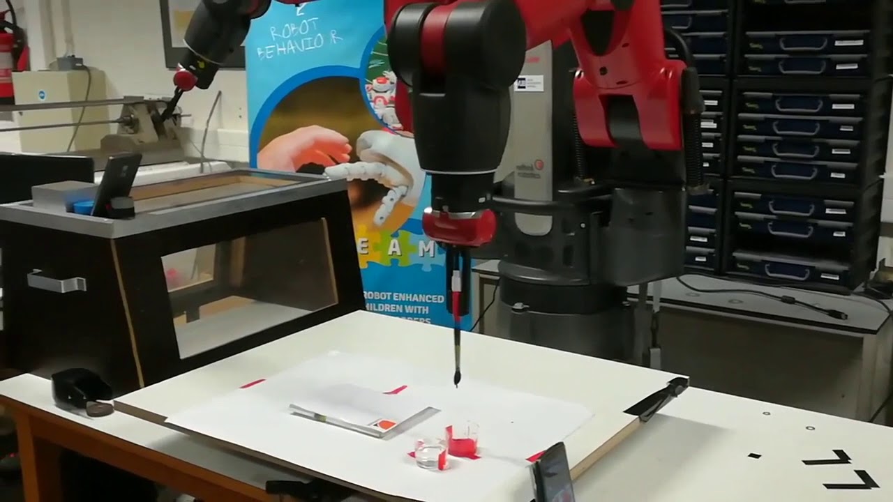 Baxter robotics project - inverse kinematics for a painting robot