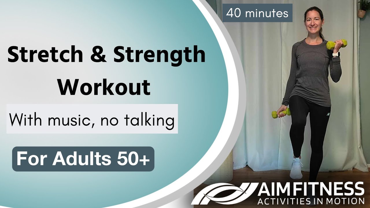 Full Body Strength Workout for Seniors 🎵 Flexibility and Balance (with Music) | For Adults 50+