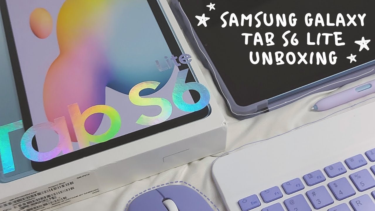 📦unboxing angora blue samsung galaxy tab s6 lite + accessories (shopee haul!!)✨