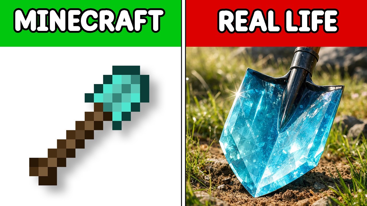 Awesome Minecraft Item VS Real Life – When Game Items Become 100% Real!