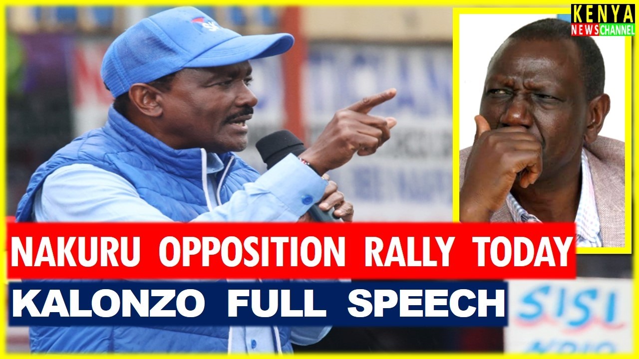 Listen to Kalonzo WARNING to Ruto today with Gachagua, Matiangi & Karua at Nakuru Town Rally