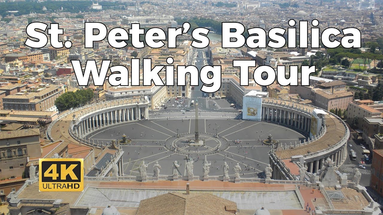 St. Peter's Basilica Tour - 4K - with Captions