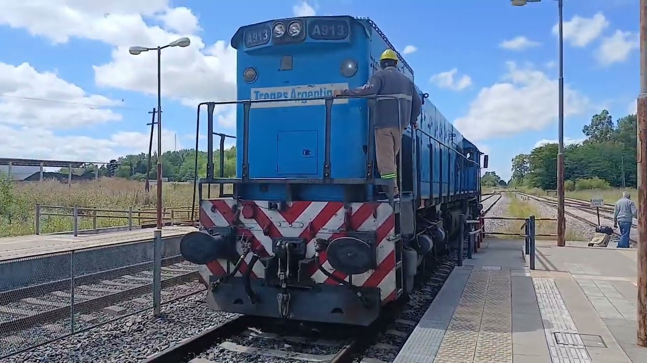GT22 A913 TRENES ARGENTINOS. Maniobras en est. Chascomus.