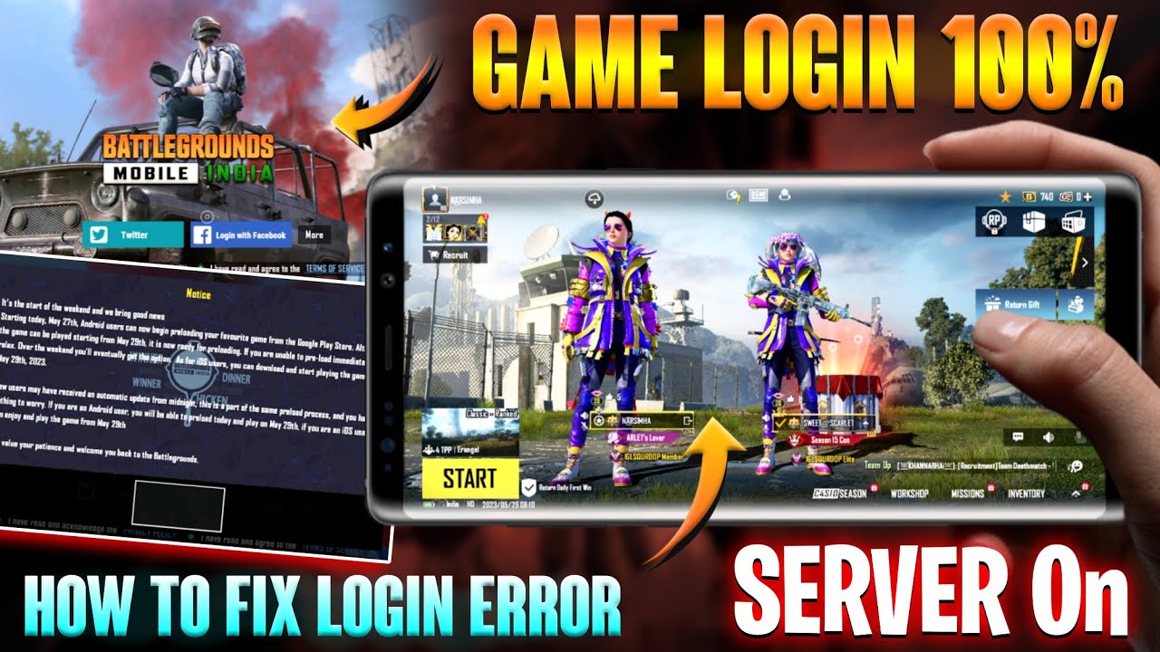 BGMI SERVER DOWN ERROR FIX 🔥How To Login BGMI 💥 BGMI NOTICE ERROR PROBLEM SOLVED |BGMI NOT OPENING