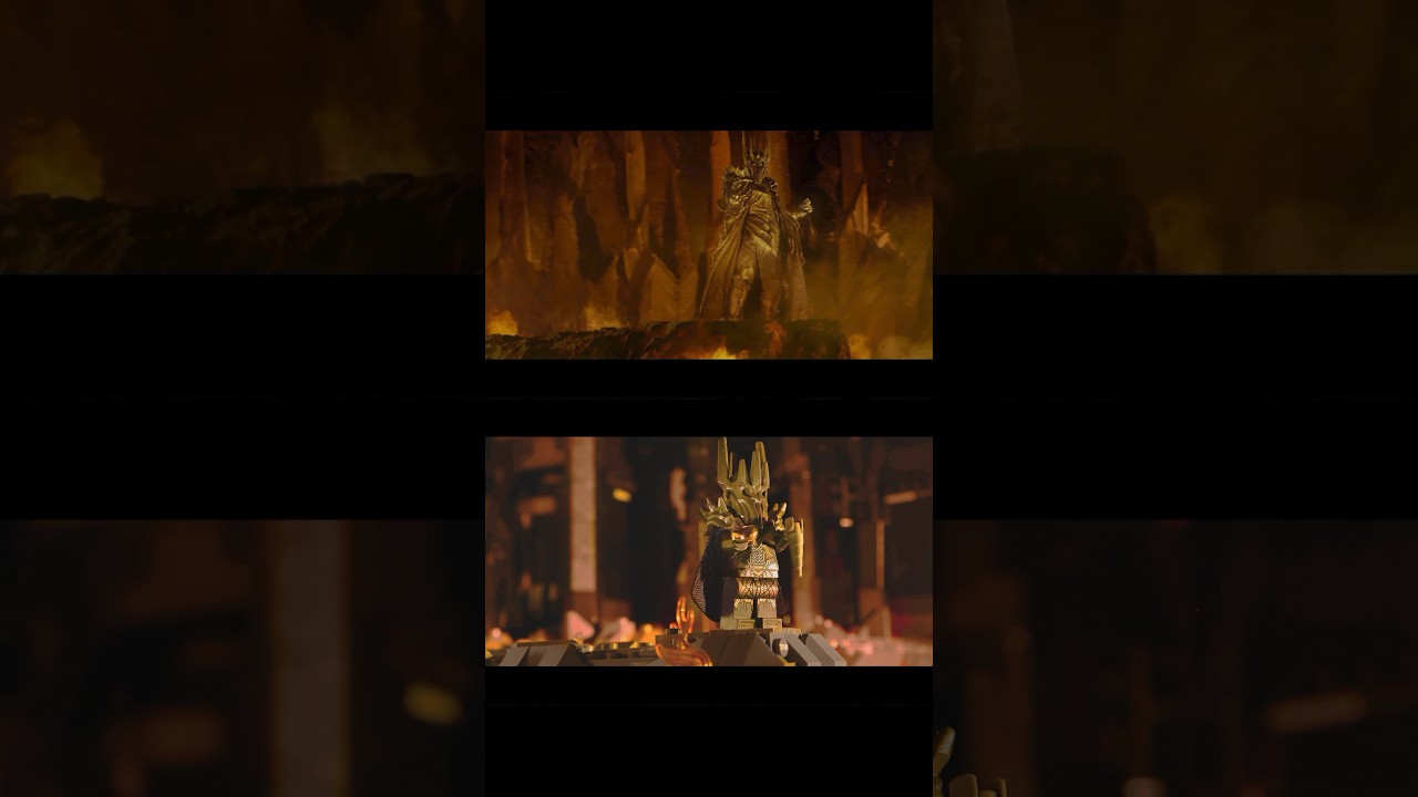 I made the Sauron scene using LEGO