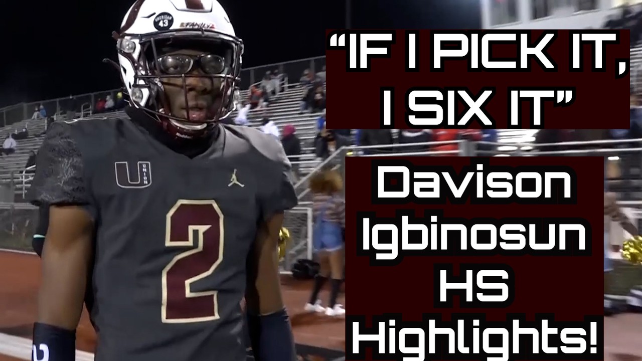 Davison Igbinosun | Buffalo Bills 2nd Round Pick | High School Highlights at Union!