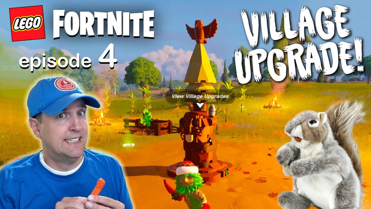 Squirrel Stampede Plays LEGO Fortnite: Village Upgrades! Episode 4