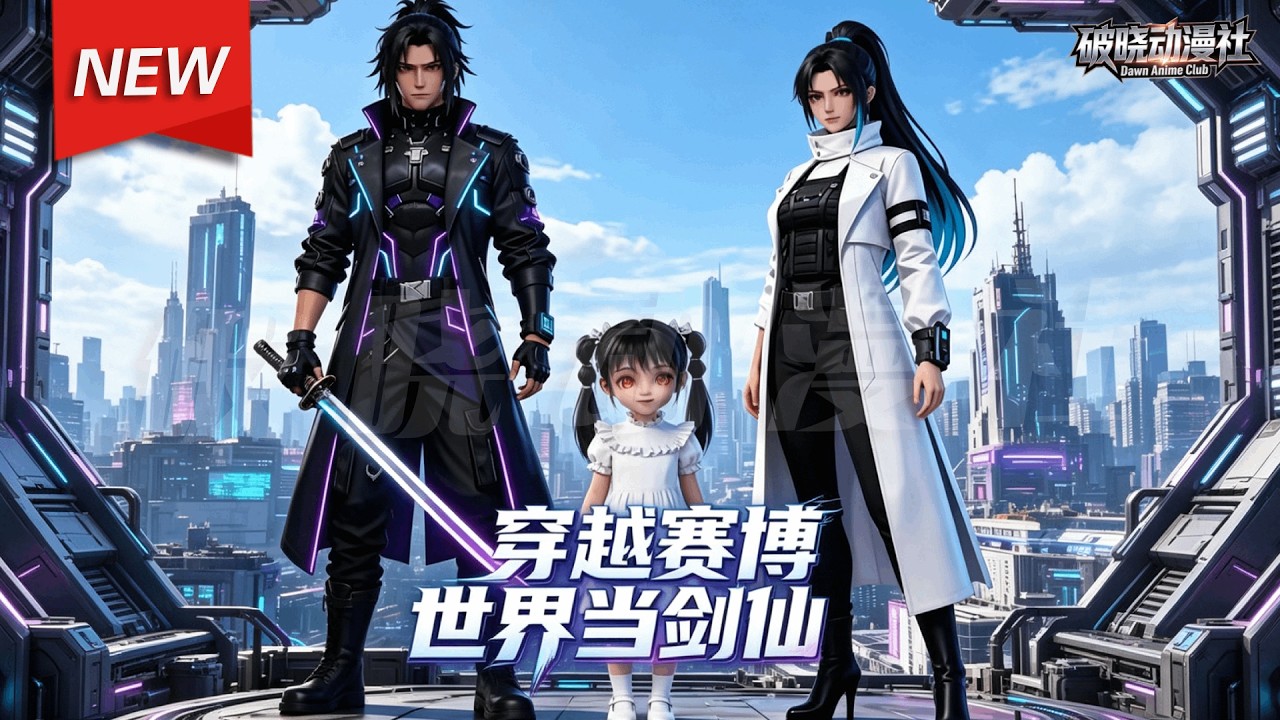 MULTISUB📢新番上线《穿越赛博世界当剑仙》第1~42集丨剑仙重生赛博朋克！F级底层融合修仙系统，以数据流为剑斩破联邦黑暗！#漫剧 #破晓动漫社