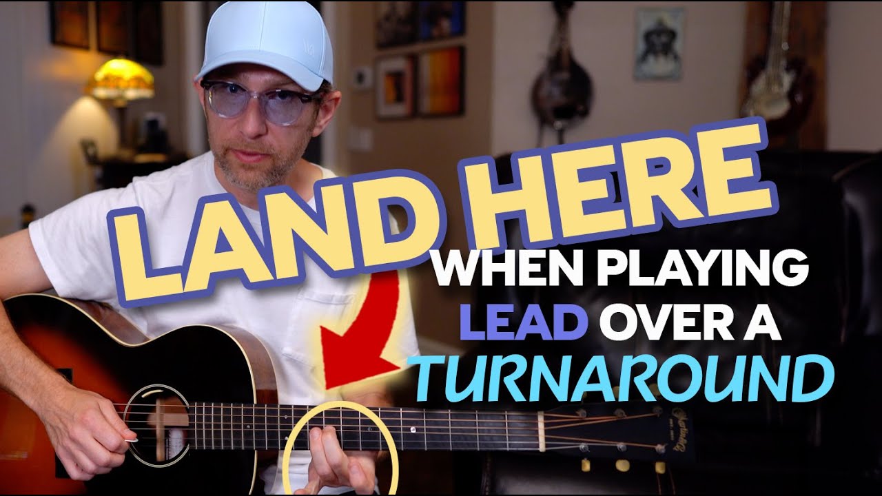 Playing lead over a Blues Turnaround. Which note to land on and how to time it! Guitar Lesson ML117