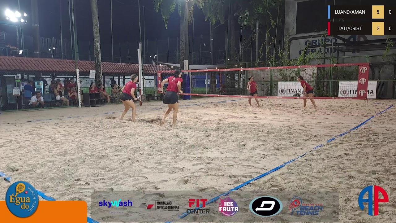 1° ETAPA DO RANKING BEACH TENIS FEMININO 40+
LUAND/AMAN VS TATI/CRIST
