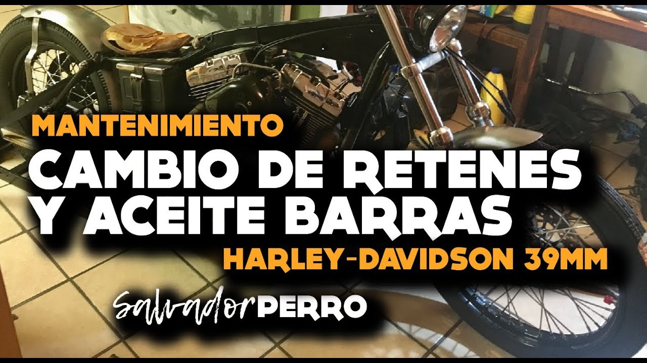 Cambio de retenes y aceite en barras H-D 39mm