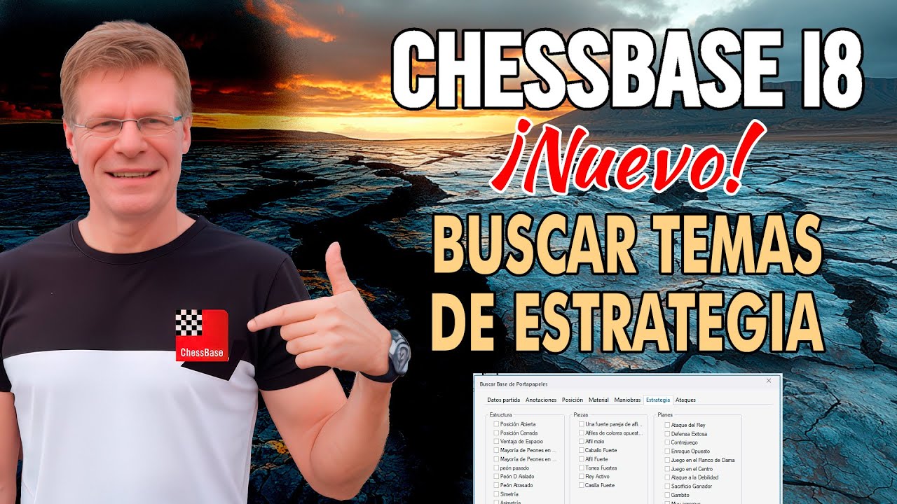 Tutorial Chessbase 18: Buscar temas de estrategia (Matthias Wuellenweber)