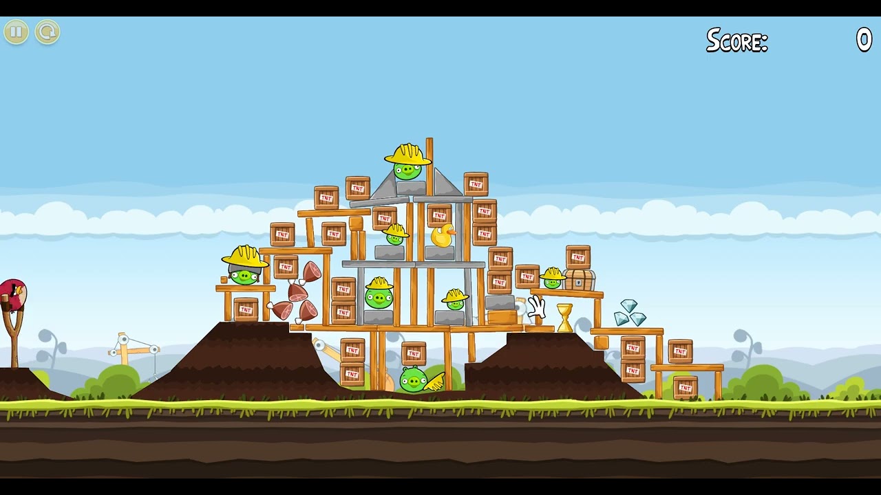 Angry Birds (2552) But With Full of TNTS! : The Big Setup (3 Stars)