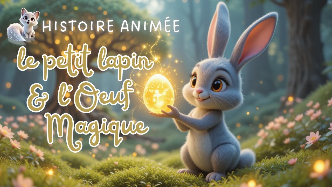 Le petit lapin et l&rsquo;&oelig;uf magique 🐰 | Adorable histoire f&eacute;&eacute;rique de P&acirc;ques pour enfants ✨