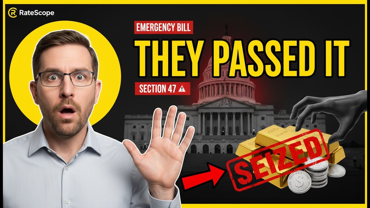 THEY PASSED IT  Emergency Bill Allows Fed to Confiscate Precious Metals  Section 47