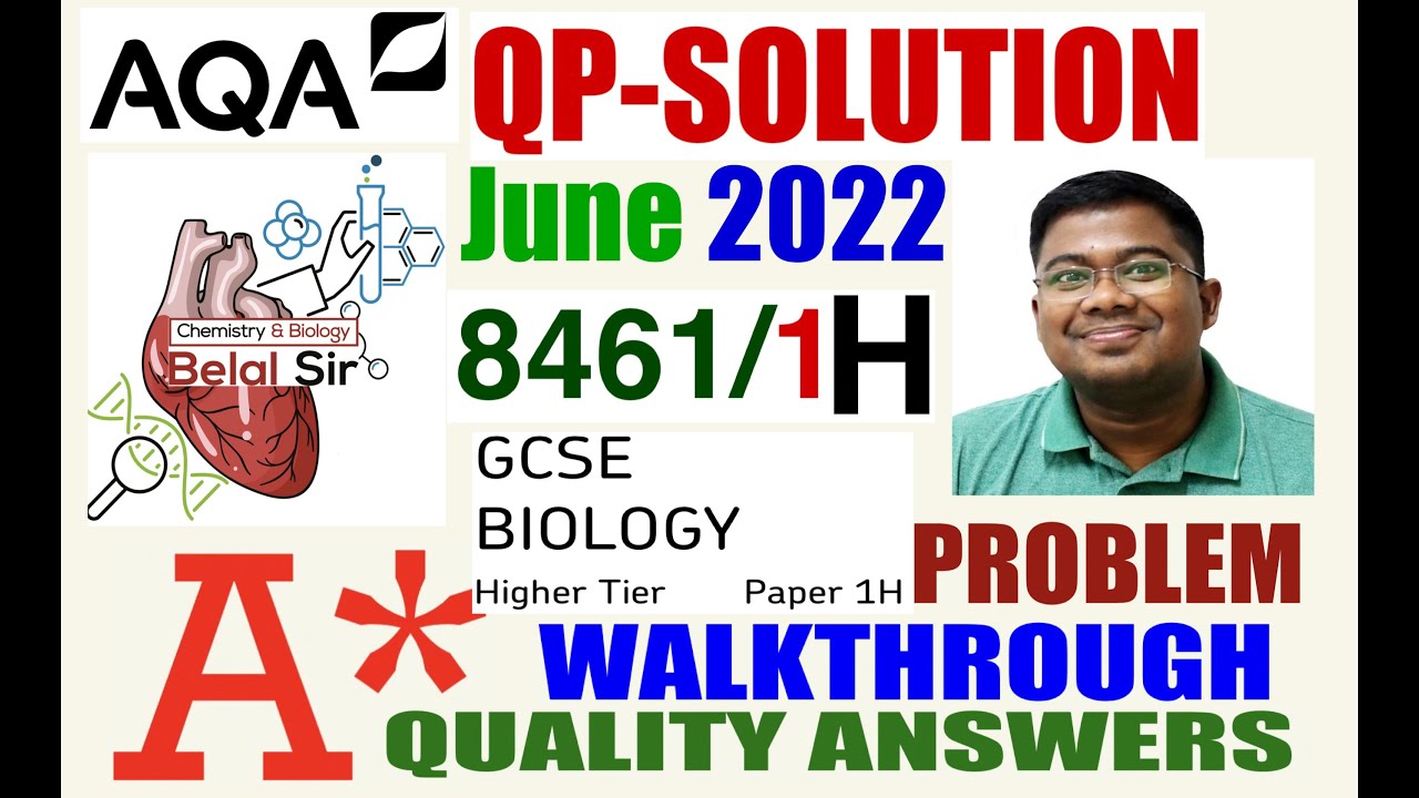 AQA GCSE BIOLOGY 8461/1H JUNE 2022 QP solution