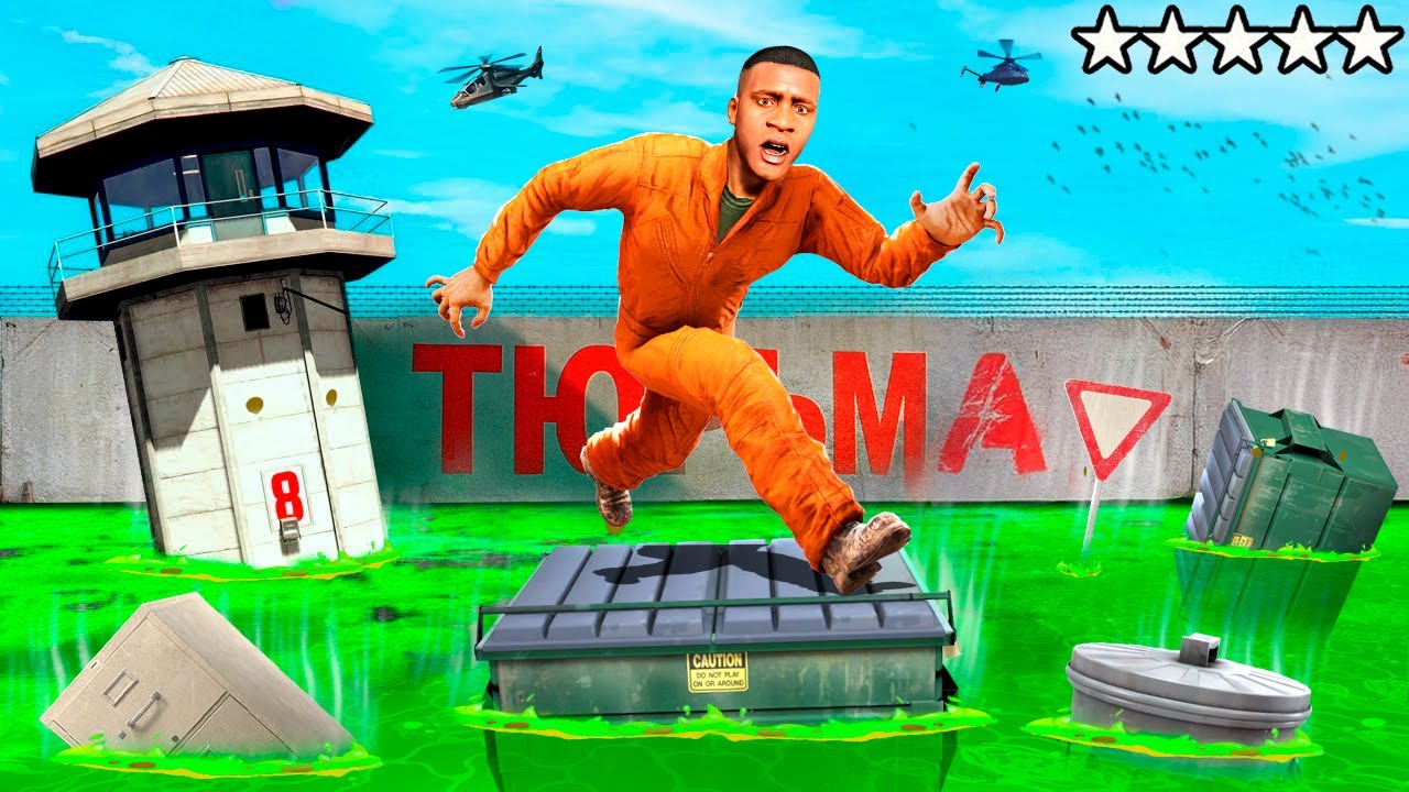 ESCAPANDO de la PRISIÓN de ÁCIDO TÓXICO en GTA 5!