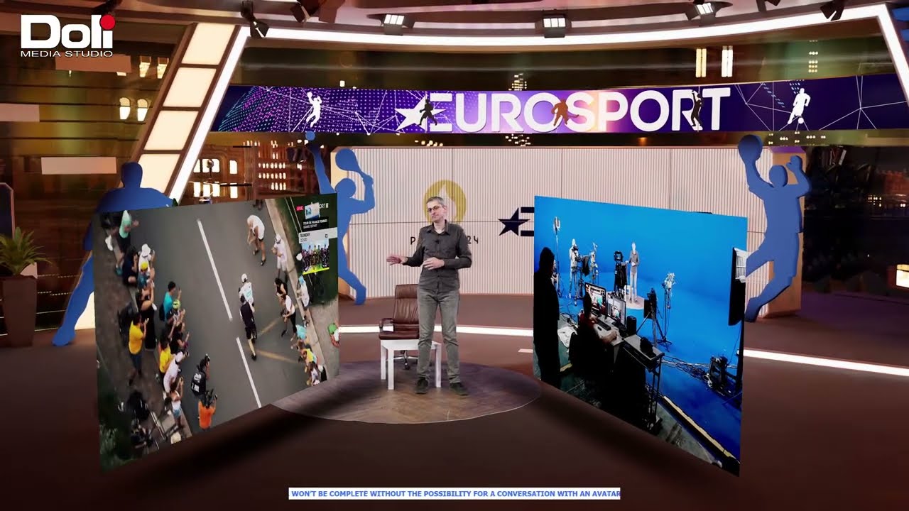 Doli Media presents Virtual Set Studio  Aximmetry DE with Tracked and Virtual Camera