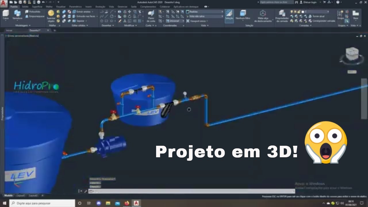 Projeto de Irrigação em 3D!
