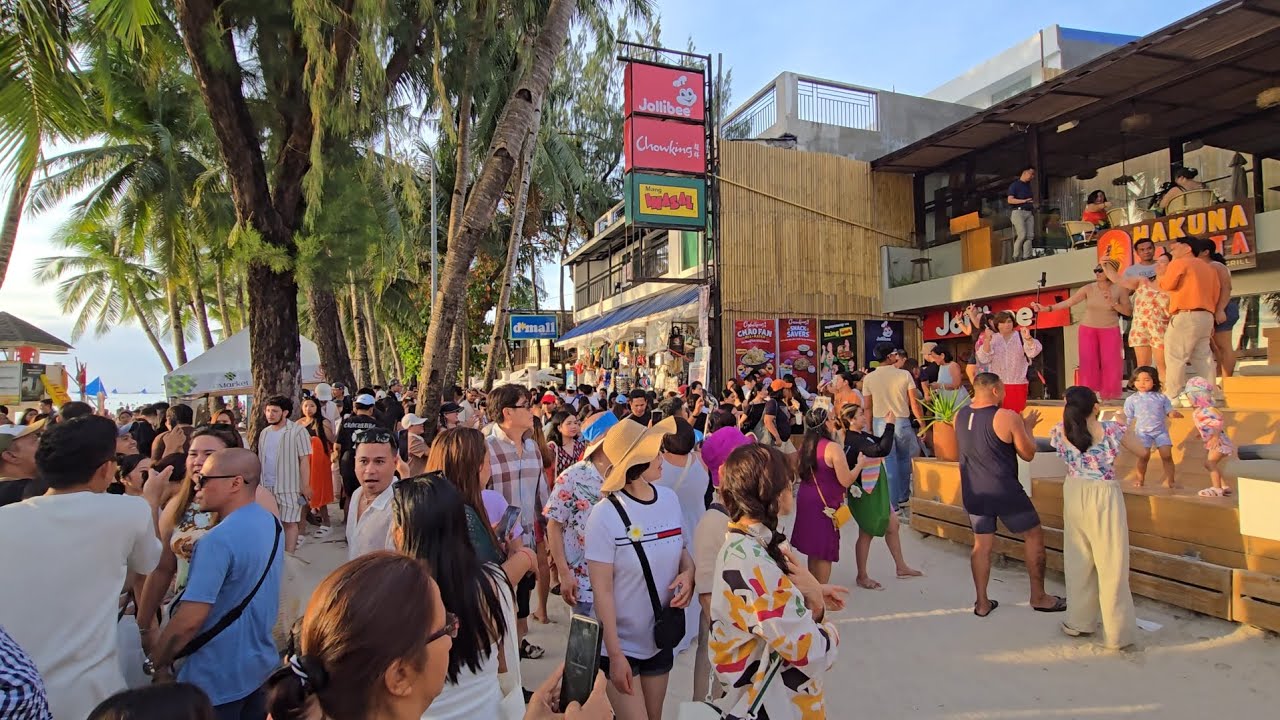 Boracay island on 5:40pm | February 27 2026 | Beach Walking Tour #boracay #philippines 
