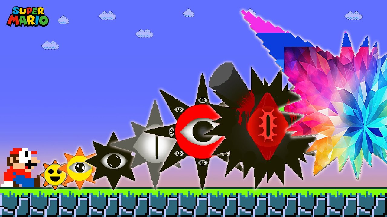 Mario vs Suika | Can Mario ESCAPE the Evolution of Mr. Sun Sprunki OC in the New Phase 27?