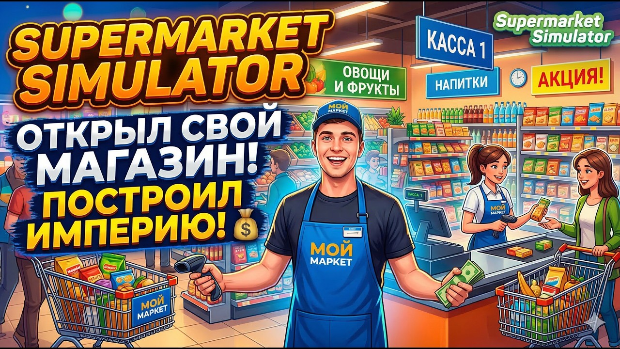 КАК СТАТЬ МИЛЛИОНЕРОМ НА ЧИПСАХ? — Supermarket Simulator кооператив #2