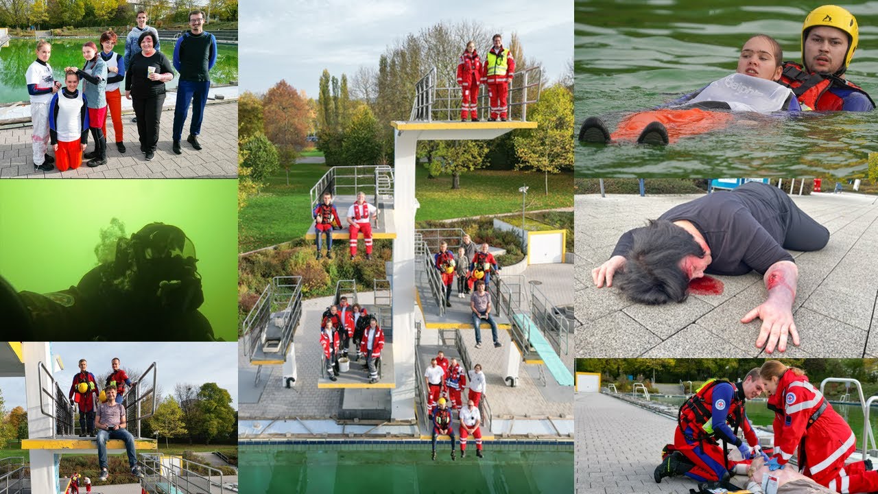 Swutz bei der Übung der Wasserwacht Bayreuth - Kreuzsteinbad (29.Oktober 2022)
