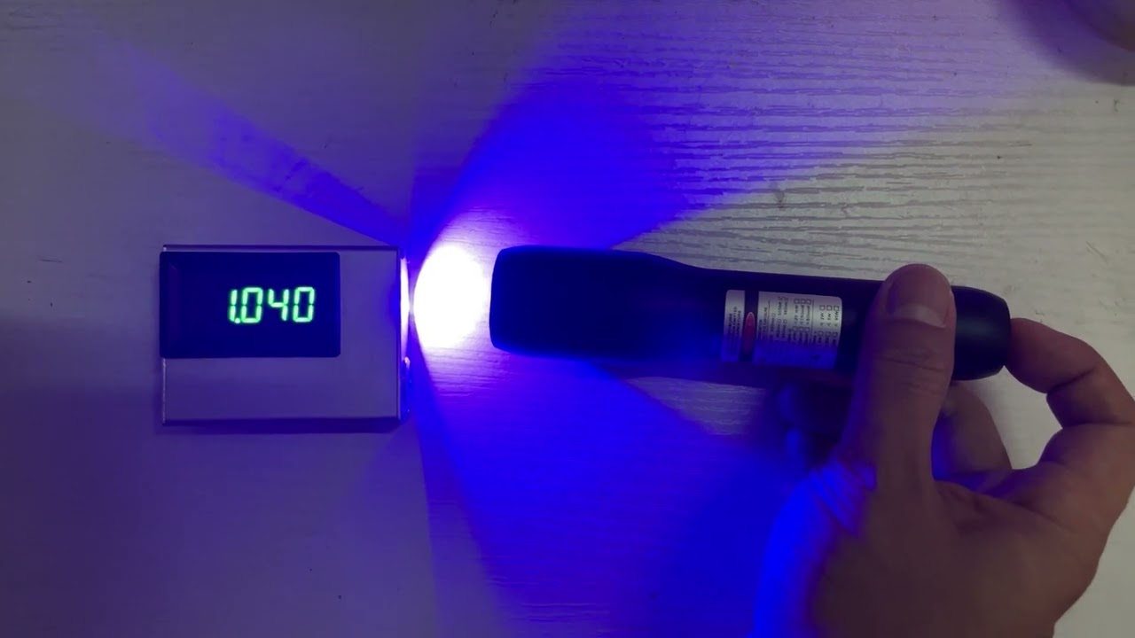1W Q-Line Water Proof Laser Pointer Power Test